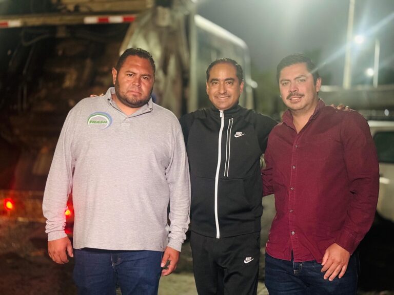 Supervisa Saldívar recolección de basura