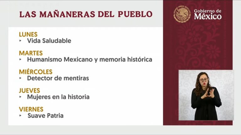 Anuncia CSP nuevas ‘secciones’ en su primera mañanera