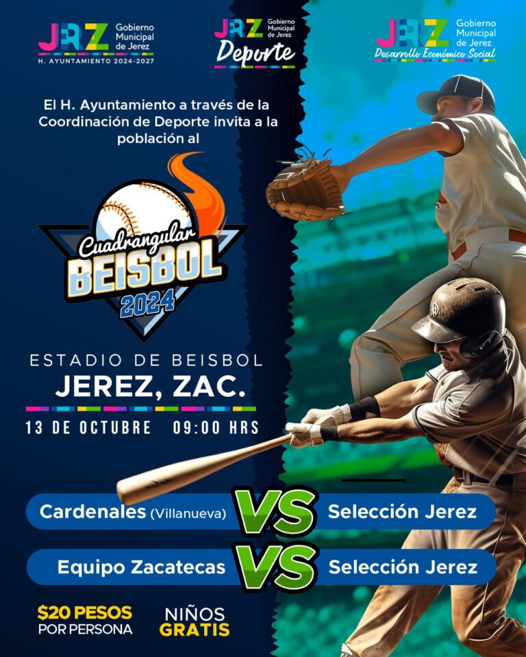 Anuncia Gran Cuadrangular de Béisbol en Jerez