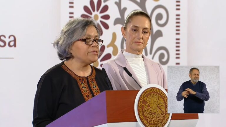 Se presenta Mariana Terán en la mañanera