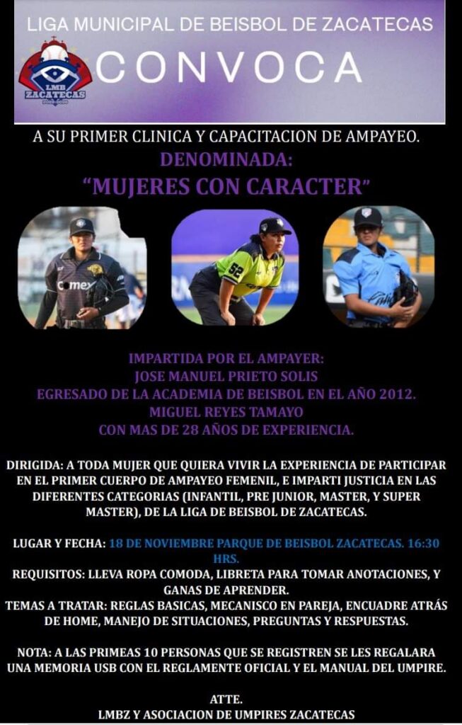 Anuncian clínica de ampayeo para mujeres
