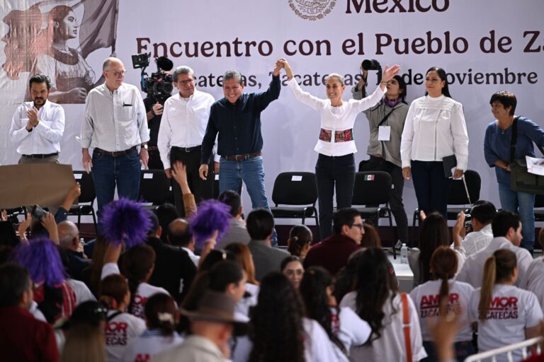 Sheinbaum retoma proyectos para Zacatecas