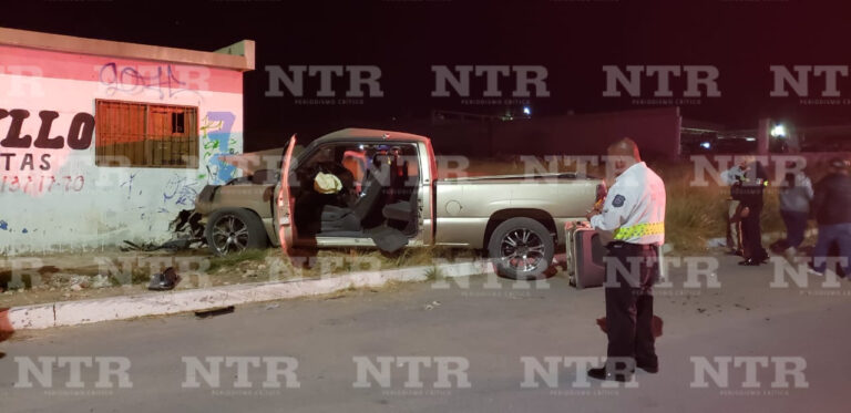 Menor queda prensada tras fuerte accidente