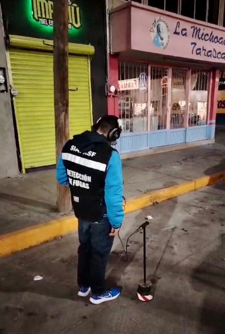 Habilitan cuadrilla para detectar fugas no visibles
