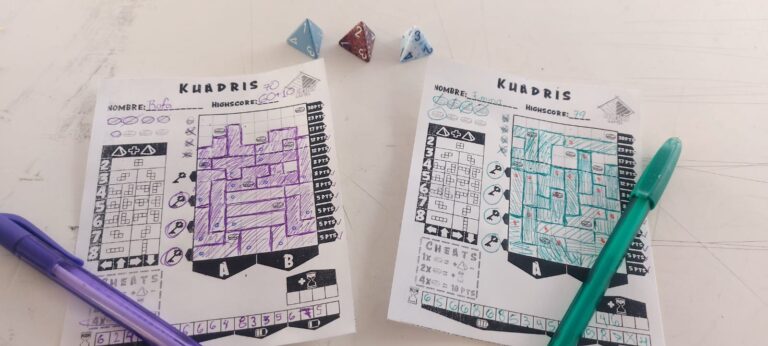 Listo para enero, juego de mesa Kuadris