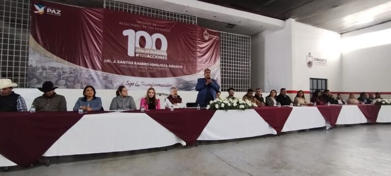 Presentan «100 días, 100 acciones realizadas» en Sombrerete