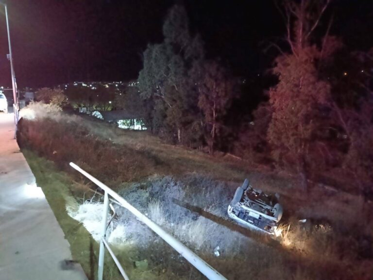 Volcadura deja un lesionado en Sombrerete