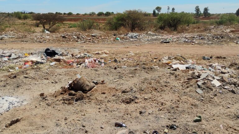 Denuncian vertedero ilegal de basura en El Bordo de Buenavista