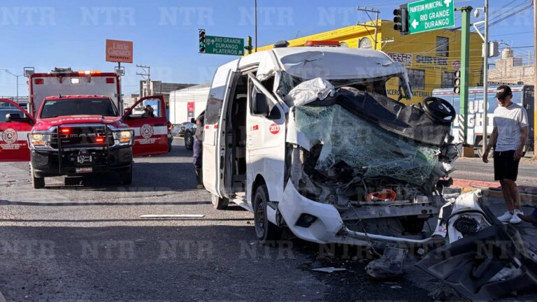 Aparatoso choque en Fresnillo; una persona pierde la vida