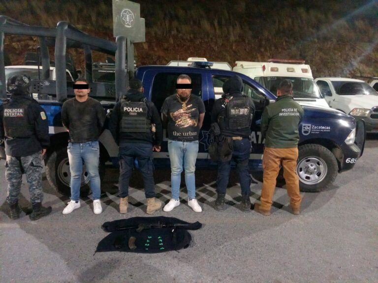 Detienen a dos hombres en Villa García