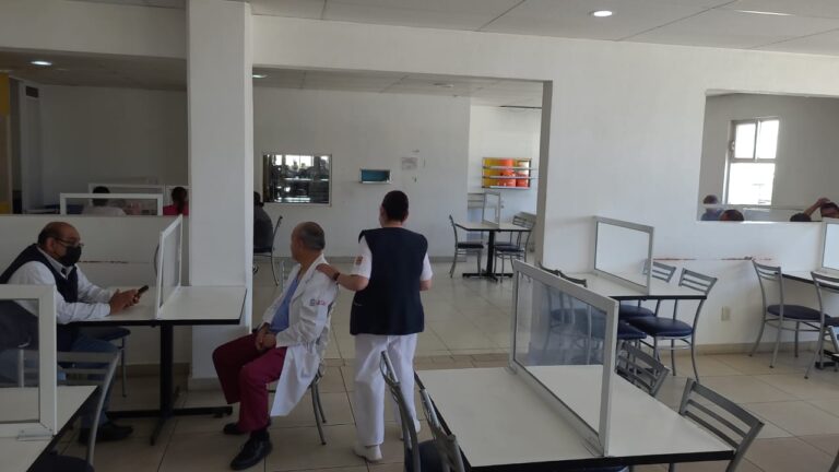 HGF, sin alimentos para pacientes y personal médico