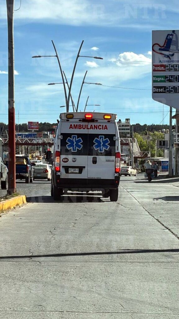 Reportan dos accidentes en Fresnillo; hay una persona lesionada