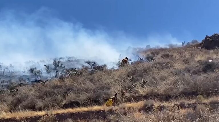 Se incendia una hectárea del cerro de la Virgen