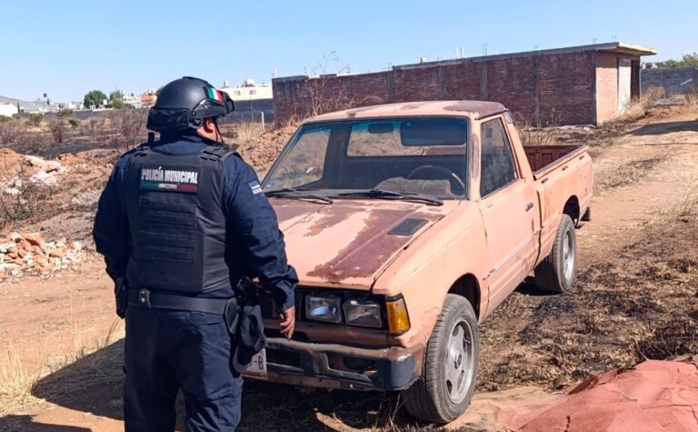 Aseguran vehículo robado en Guadalupe