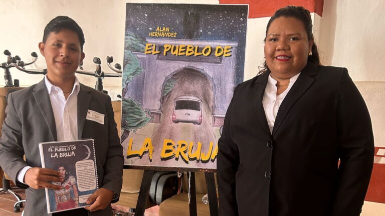 Alan cumple un sueño; presenta su historieta