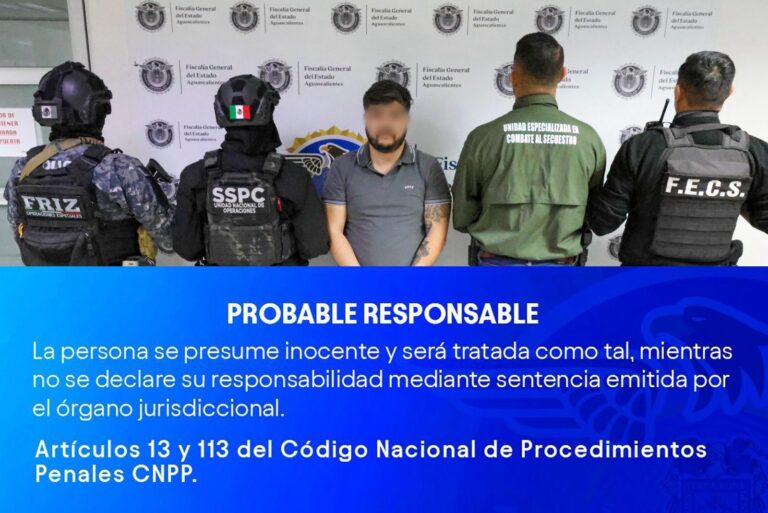 Detienen a Martín en Aguascalientes; era buscado en Zacatecas