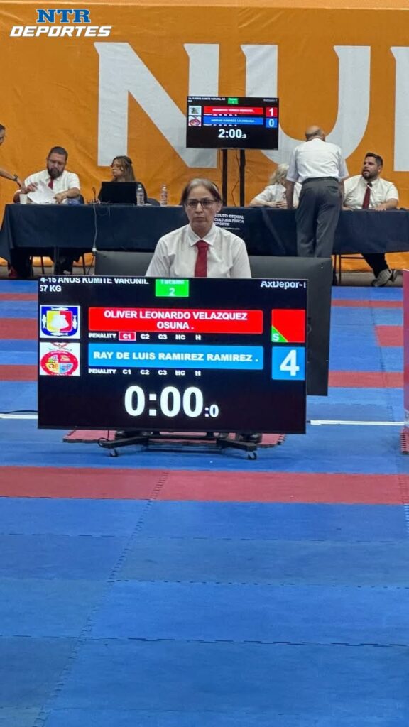 Debuta jueza zacatecana en macrorregional de karate