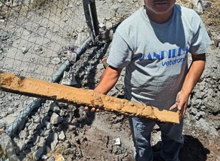 Detectan obstrucción en línea de agua potable