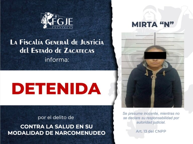 Detienen a mujer y aseguran narcótico
