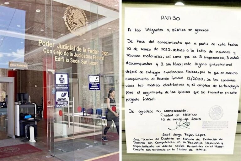 Falta ¡hasta papel! a juzgados federales