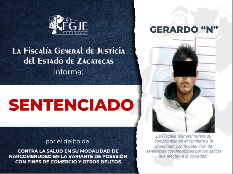 Obtienen sentencia condenatoria por narcomenudeo