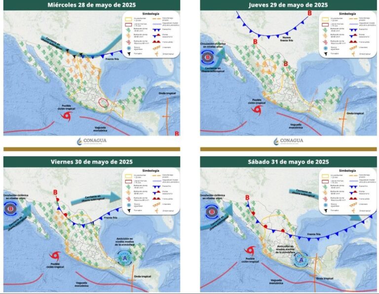 Pronostican lluvias persistentes para Zacatecas