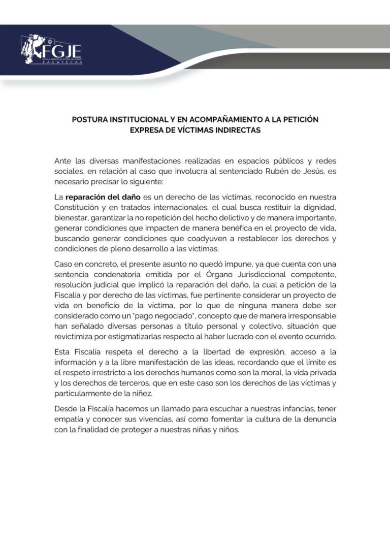 Rechazan que exista impunidad en caso de Ibarra Reyes