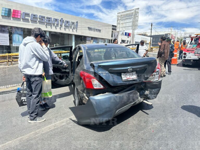 Chocan por alcance en el bulevar; no hay heridos