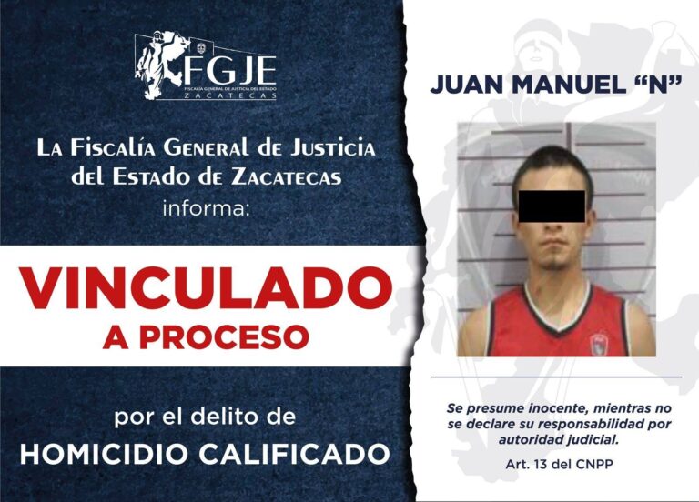 Le imponen prisión preventiva por homicidio calificado