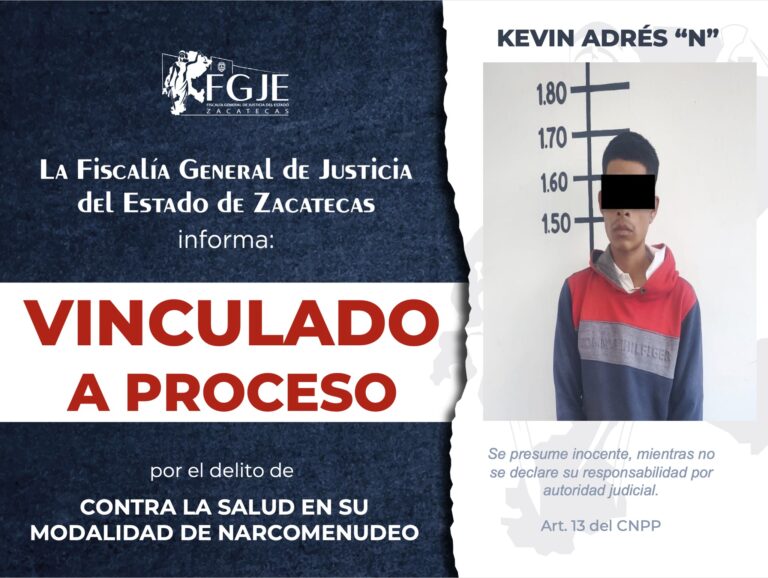 Vinculan a Kevin «N» por narcomenudeo