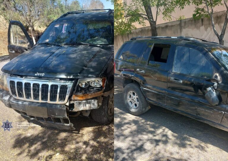 Asegura PMZ camioneta abandonada en Colinas del Padre