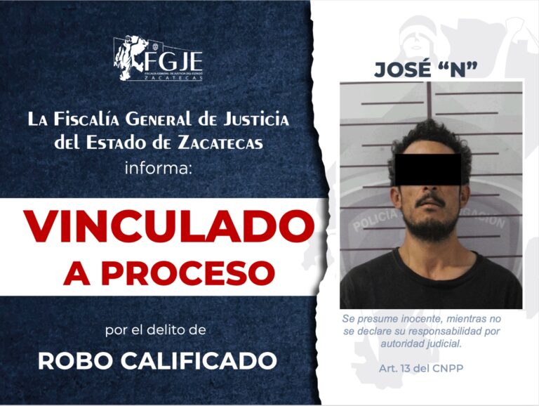 Vinculan a José por robo calificado