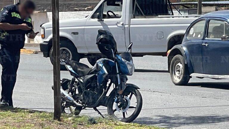 Motociclista choca contra partulla federal