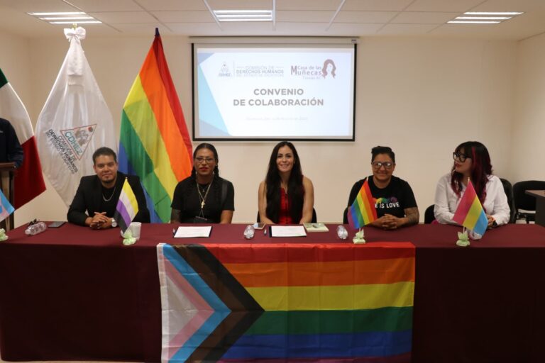 Firman convenio en favor de los derechos de las personas LGBTTTIQ+