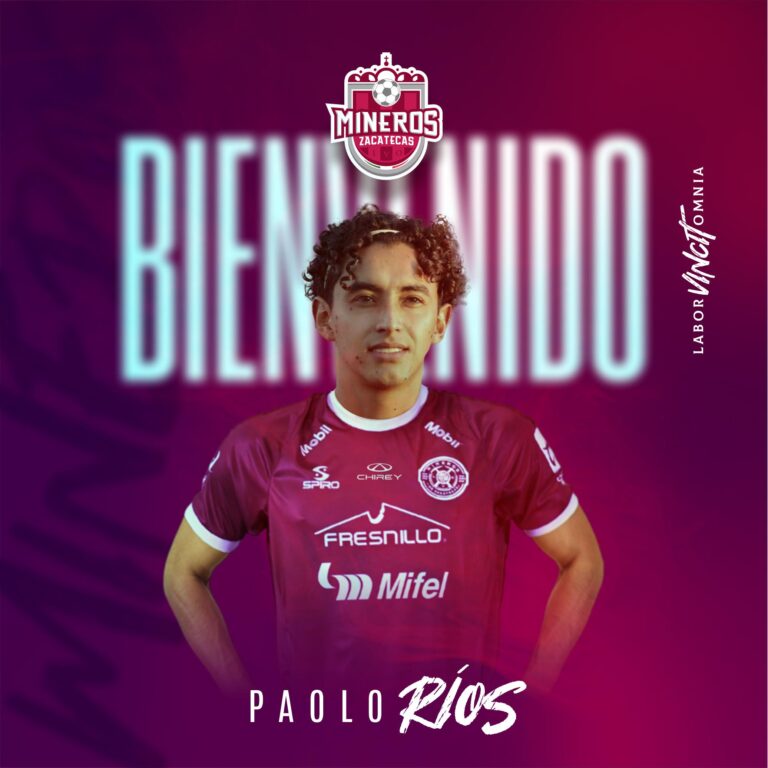 Paolo Ríos, primer refuerzo Mineros para el AP2025