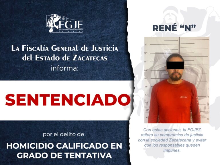 Sentencian a René «N» por homicidio calificado