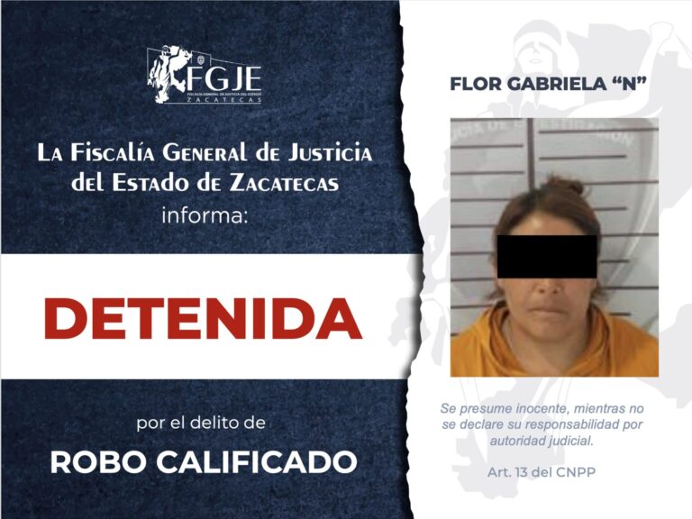 Pone FGJEZ a disposición a nueve personas