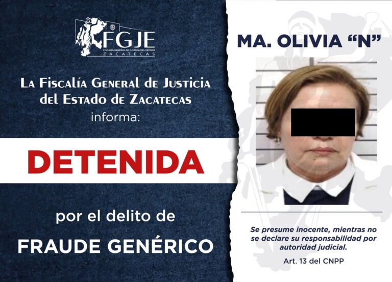 Cumplimenta FGJEZ órdenes de aprehensión