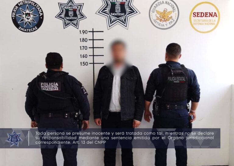 Detienen a hombre por golpear a su pareja