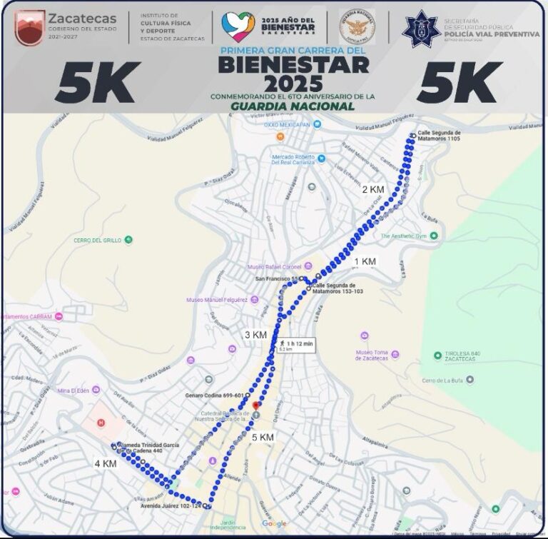 Listos los preparativos de la Gran Carrera del Bienestar