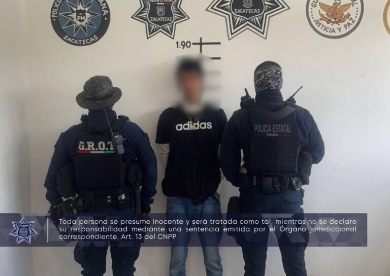 Sorprenden a joven con droga en El Orito