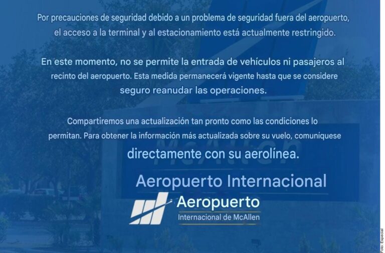 Tiroteo en McAllen provoca cierre de aeropuerto
