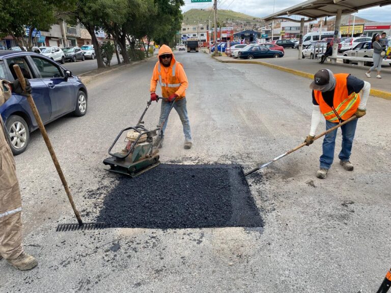 Continúan las jornadas de bacheo en Guadalupe