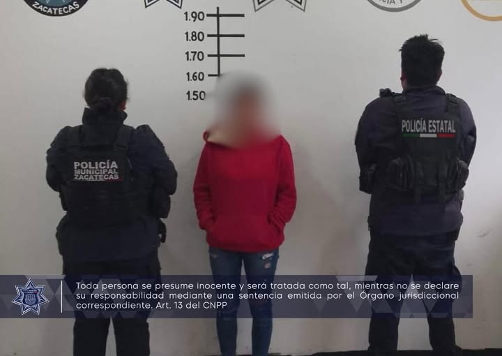 Detiene PMZ a mujer por robo a comercio