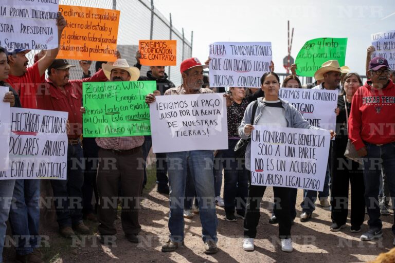 Realizan protesta ejidatarios de El Orito