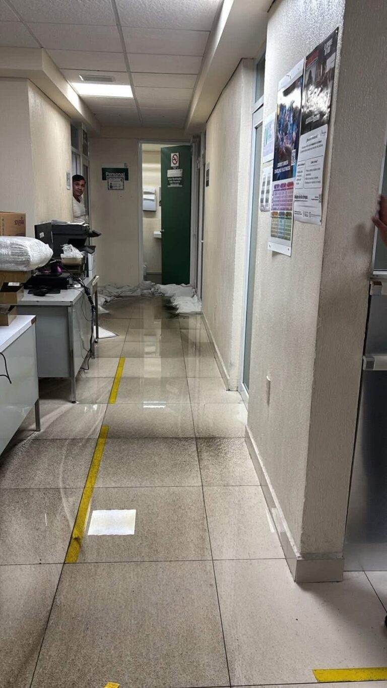 Estragos en UMF 1 IMSS por lluvias