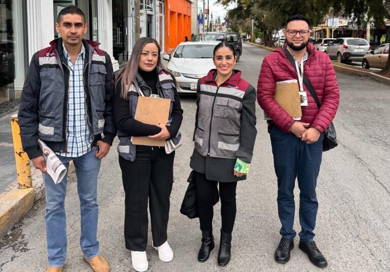 Ayuntamiento atiende a comerciantes de la García Salinas