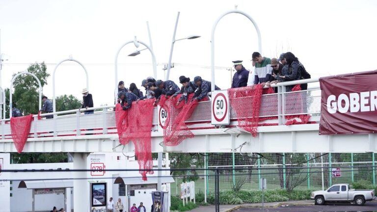 Retira y ‘roba’ FRIZ tejidos rojos de colectivo Sangre de mi Sangre