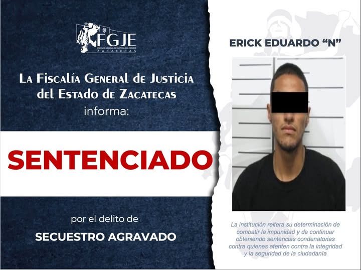 Condenan a Erick Eduardo “N” a 80 años de prisión