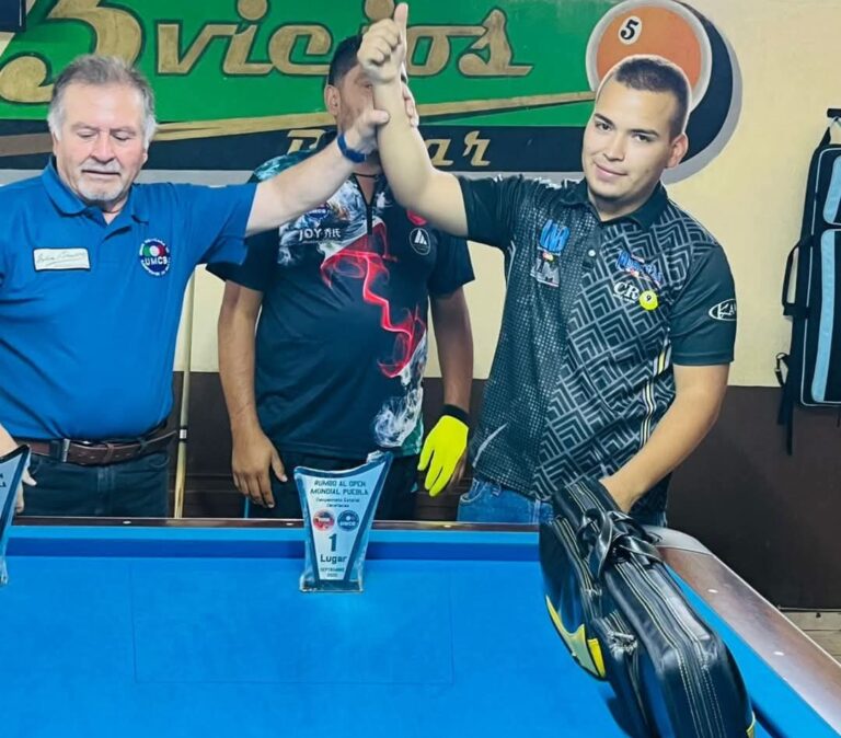 Dos zacatecanos más al Open Mundial de Billar Puebla